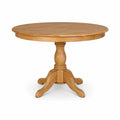 Mesa redonda de madera de roble 120 cm