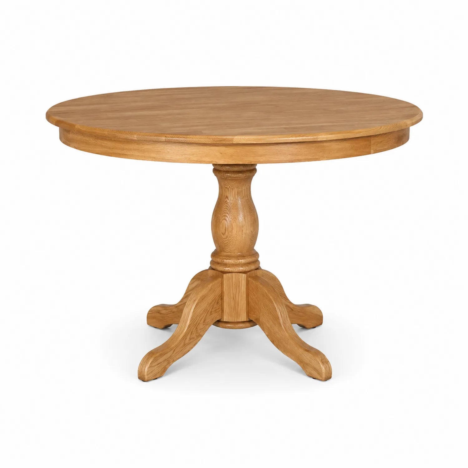 Mesa redonda de madera de roble 120 cm