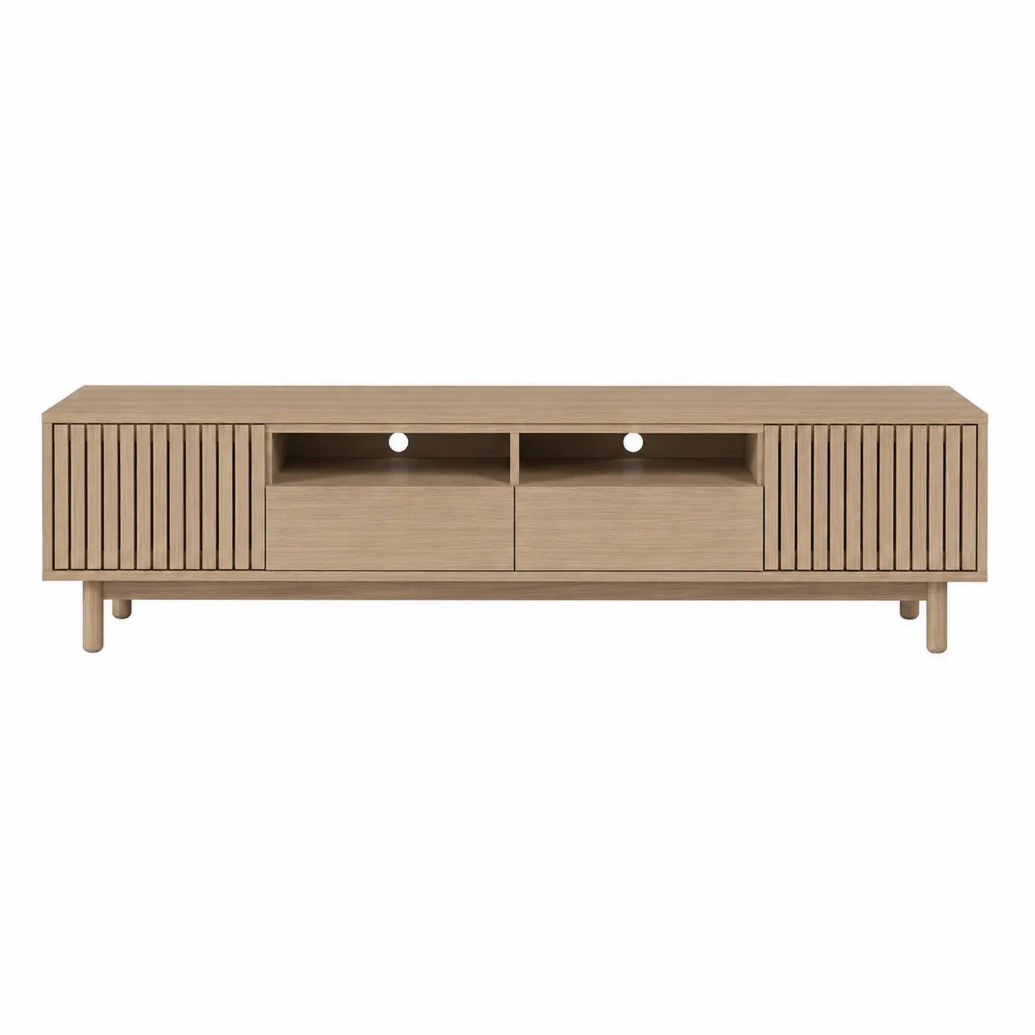 Mueble para TV de Madera Maciza Natural 180x40x50 cm