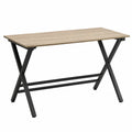 Escritorio de MDF con estructura de metal negro 120x60x75 cm