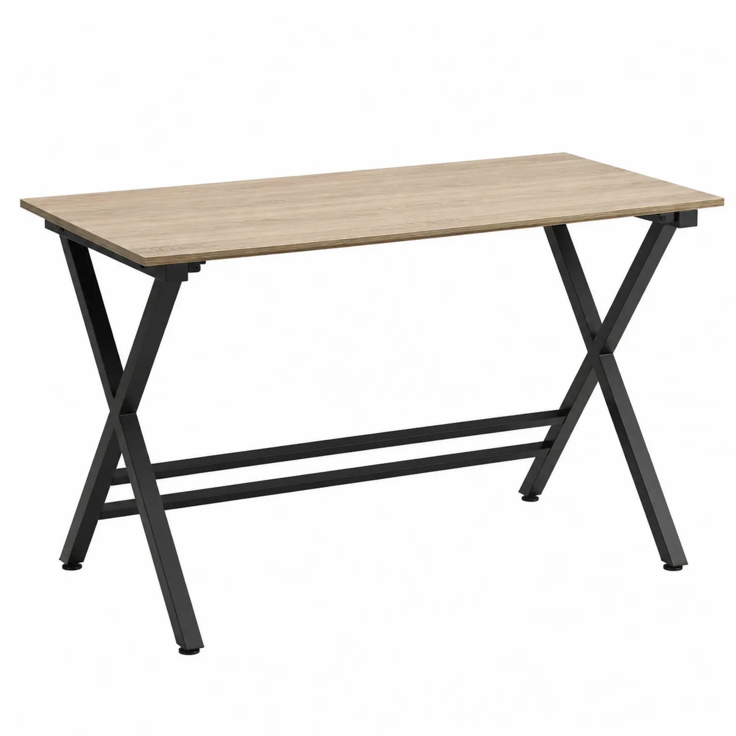 Escritorio de MDF con estructura de metal negro 120x60x75 cm