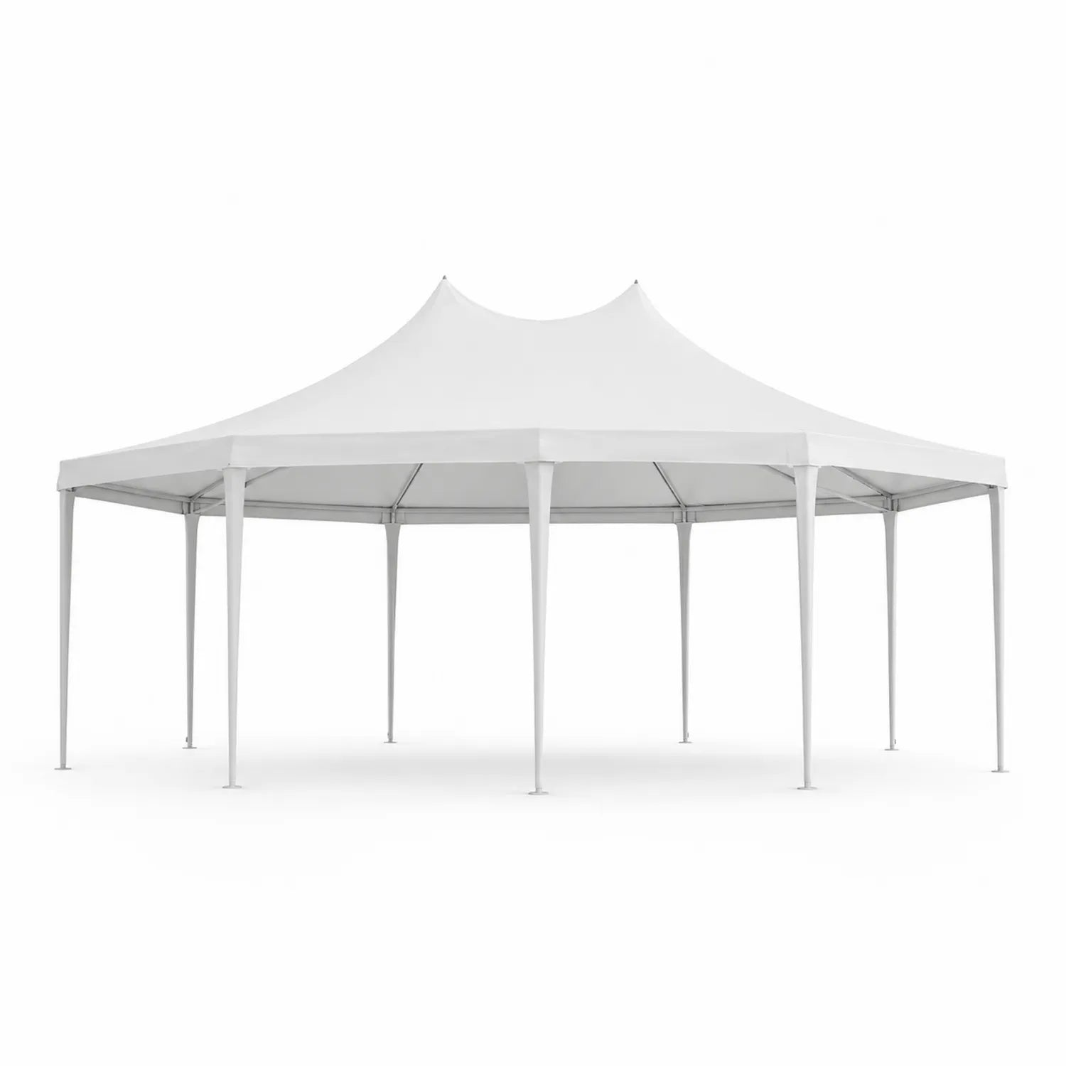 Carpa de Jardín Blanca 8x6m Poliéster y Acero