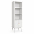 Estantería de Madera Blanca con Puertas y Estantes